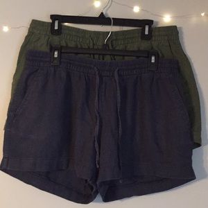 2 Pairs of Linen Shorts